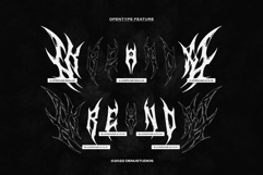 Kreanox | Black Metal Font Product Image 10
