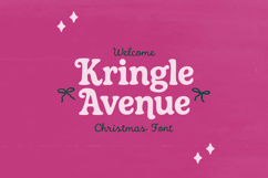 KRINGLE AVENUE a Whimsical Christmas Serif Font Product Image 1