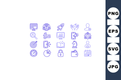 Digital Marketing Icon Pack for Business and Social Media Product Image 1