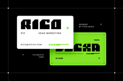 Krugerz - Futuristic Bold Square Sans - Modern Geometric Exp Product Image 10