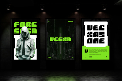 Krugerz - Futuristic Bold Square Sans - Modern Geometric Exp Product Image 11