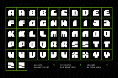 Krugerz - Futuristic Bold Square Sans - Modern Geometric Exp Product Image 2
