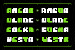 Krugerz - Futuristic Bold Square Sans - Modern Geometric Exp Product Image 5