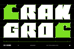 Krugerz - Futuristic Bold Square Sans - Modern Geometric Exp Product Image 7
