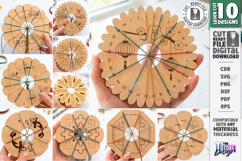 Kumihimo Disc Laser Cut Bundle | Braiding Boards | Craft Kit Product Image 1