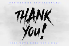 Kuru Trapin Energetic Brush Font Product Image 7