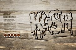 Kush Text typeface melting Monochrome Product Image 5