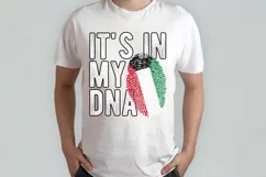 It's in my DNA Kuwait Flag Fingerprint PNG Sublimation Product Image 2