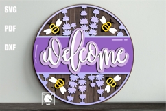 Spring Welcome Signs Bundle SVG | Spring Wooden Door Hangers Product Image 5