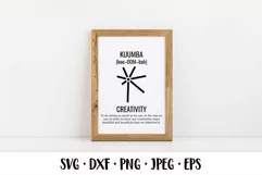 Sixth day of Kwanzaa SVG. Seven Principles of Kwanzaa sign Product Image 3