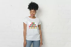 Happy Kwanzaa SVG. African American Christmas card Product Image 2