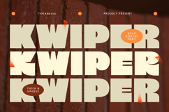 Kwiper - Modern Bold Logo Sans Font Product Image 1