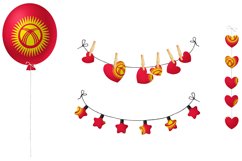 National, Patriotic Party Bundle. Kyrgyzstan Product Image 4