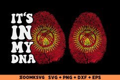 It's in my DNA Kyrgyzstan Flag Fingerprint Sublimation PNG Product Image 1