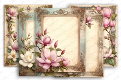 Vintage Journal Pages Magnolia Frame Kit Product Image 1