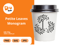 Petite Leaves Monogram Product Image 1