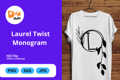 Laurel Twist Monogram Product Image 1
