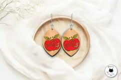 Spooky Season Earrings Laser Cut | Halloween Jewelry SVG Product Image 3