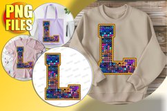 L Doodle Letter Style Figure Joyful Festive Design! Product Image 1
