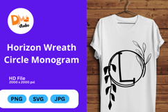 Horizon Wreath Circle Monogram Product Image 1