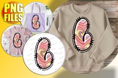 L Doodle Letter Valentine Playful Bright Spirit! Product Image 1