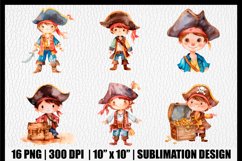 16 Cartoon Pirates PNG Bundle Product Image 4