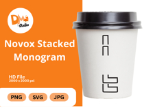 Novox Stacked Monogram Product Image 1