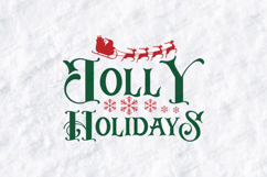 Jolly Holidays Santa Sleigh Shirt Design Product Image 3