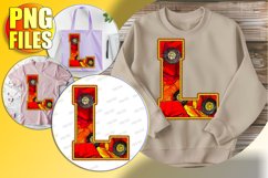 L Doodle Letter Romantic Valentine Heart Style! Product Image 1