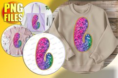 L Doodle Letter Style Clipart Cheerful Holiday Character! Product Image 1