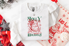 Vintage Santa Claus Holly Holidays Christmas Design Product Image 2