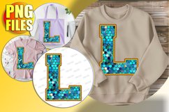 L Doodle Letter Style Sublimation Merry Holiday Vibes! Product Image 1