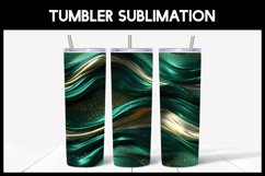 Green Abstract Glitter Tumbler Sublimation Seamless Tumbler Product Image 1