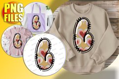 L Doodle Letter Valentine Bright Loving Design! Product Image 1