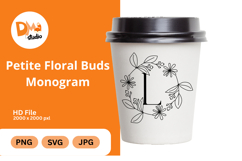 Petite Floral Buds Monogram Product Image 1