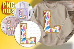 L Doodle Letter Valentine Cheerful Festive Icon! Product Image 1