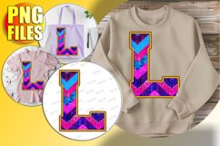 L Doodle Letter Style Clipart Bright Holiday Template! Product Image 1