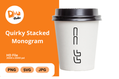 Quirky Stacked Monogram Product Image 1