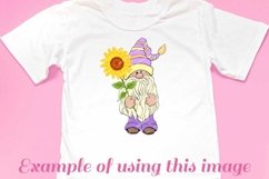Gnome Sunflower Clipart Summer Garden Sublimation design Product Image 3