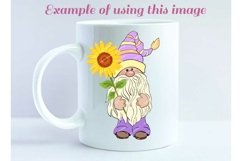Gnome Sunflower Clipart Summer Garden Sublimation design Product Image 2