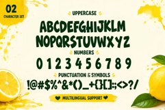 Lemon Chomp | Fresh and Playful Display Font Product Image 3