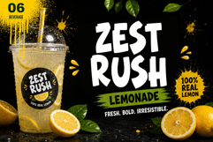 Lemon Chomp | Fresh and Playful Display Font Product Image 6