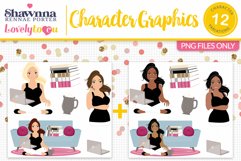 Business woman, girlboss character clipart L655 Joy Product Image 1