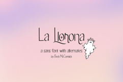 La Llorona Sans Font Product Image 1