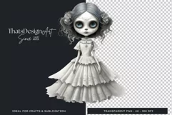 Cute La catrina La Llorona Day of the Dead Sugar skull PNG 8 Product Image 1