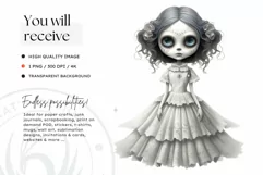 Cute La catrina La Llorona Day of the Dead Sugar skull PNG 8 Product Image 2