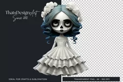 Cute La catrina La Llorona Day of the Dead Sugar skull 12 Product Image 1
