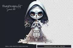 Cute La catrina La Llorona Day of the Dead Sugar skull 11 Product Image 1