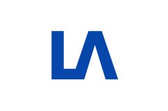 LA logo design Product Image 1