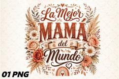 La Mejor Mamá Del Mundo PNG Product Image 1